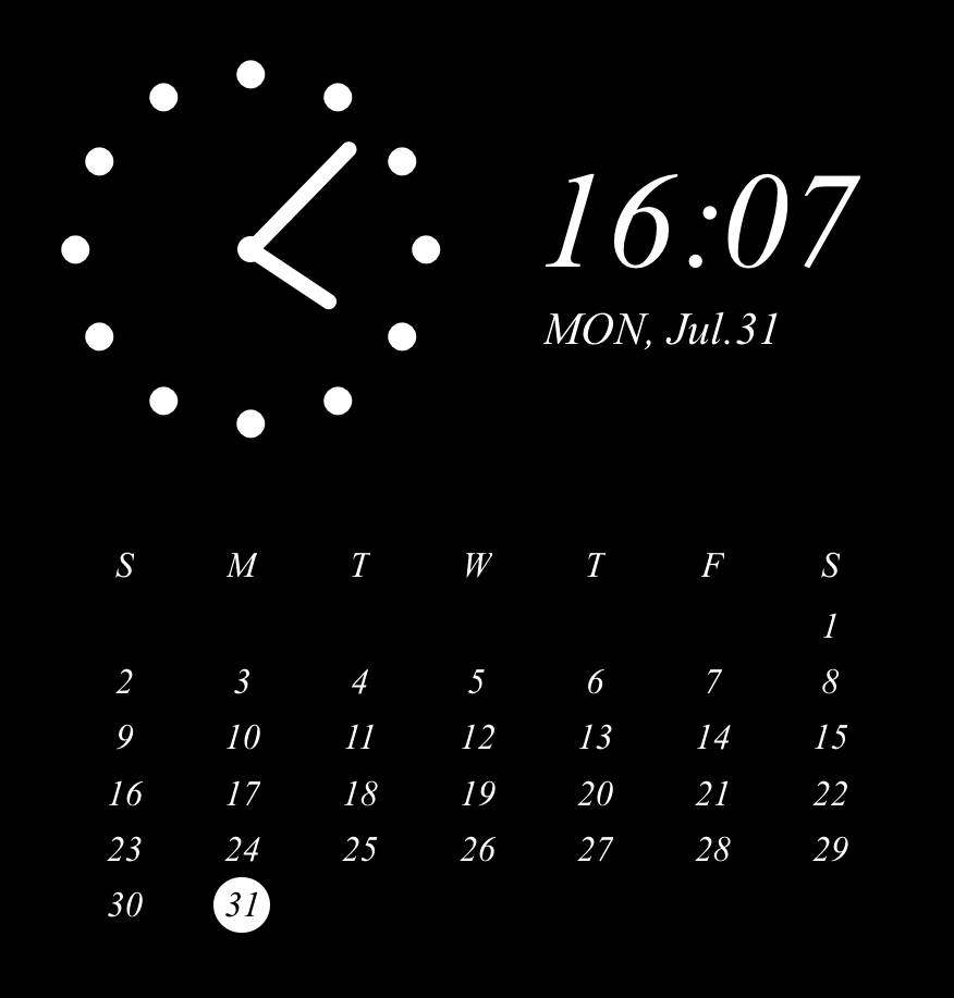 Horloge Idées de widgets[templates_KglCO1ihWOQ6oQFMwUR4_DEEE884E-1AFF-48C7-9B0C-9763592F905F]