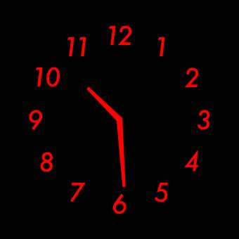 Red cool clock🕒🟥 Clock Widget ideas[CEaRJpeuHECDPZssU1xZ]