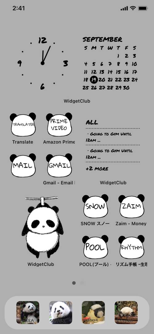 Panda Home Screen ideas[XexSTFPY0OVU6W5bou8h]