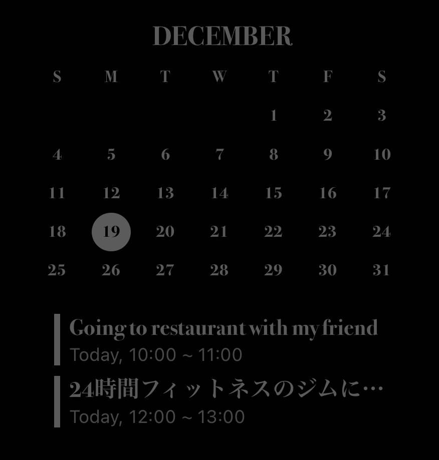 カレンダー Calendario Ideas de widgets[Qn8OfHdPQCevi9bS5zPq]