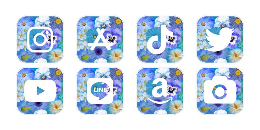 blue flower App Icon Pack[nz1sMxxO02JQdOLUSr1B]