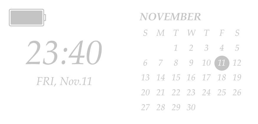 時計＋カレンダー Calendario Ideas de widgets[ooY3Vb1xhm6WIYIq0FwL]