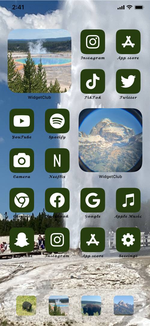 Vacation Theme- Grand Teton National Park & Yellowstone National Park Home Screen ideas[u4gk17Jf5n4Swi9HbOL0]