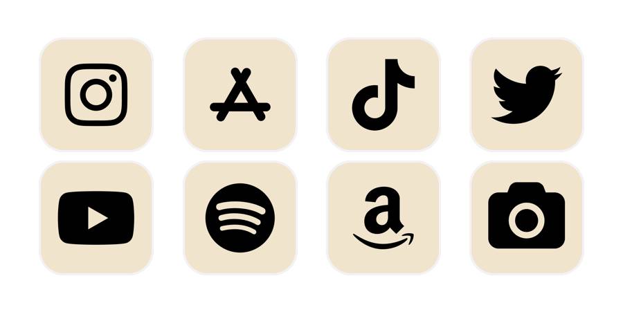 beige icons App Icon Pack[gRZWgMDCZRriGpqoMJKI]