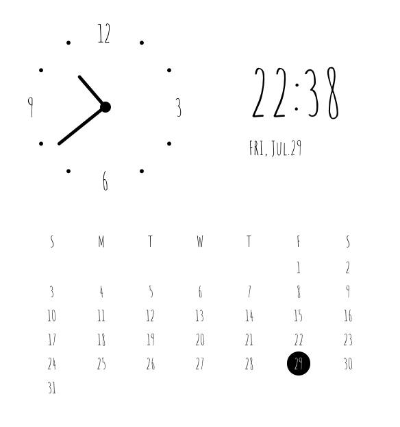 calendar Relógio Ideias de widgets[ggBFxDaYo7tFUXNwGPes]