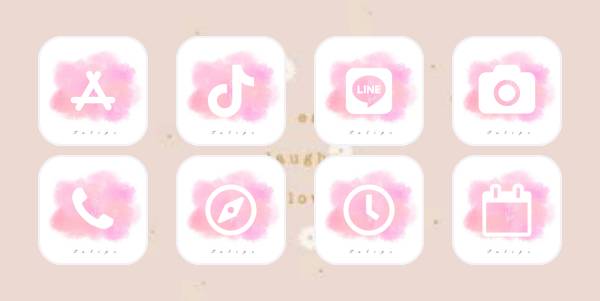 Roze App-pictogrampakket[2w7qUtih05gS7NiMb0yb]