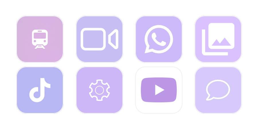 Purple Rakenduse ikoonipakett[bgymDdSFNFPStUeLFsqs]