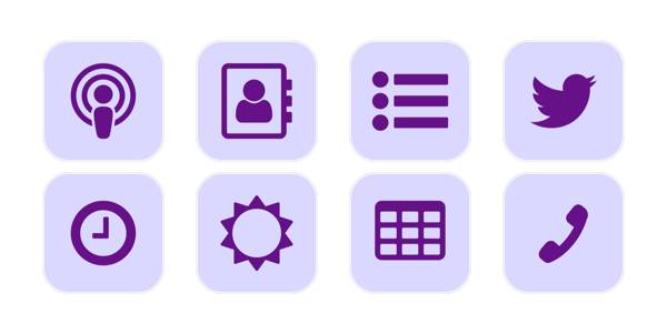 Lavender + Violet Pacote de ícones de aplicativos[yvvm0jFFOMSDAorHwZ94]