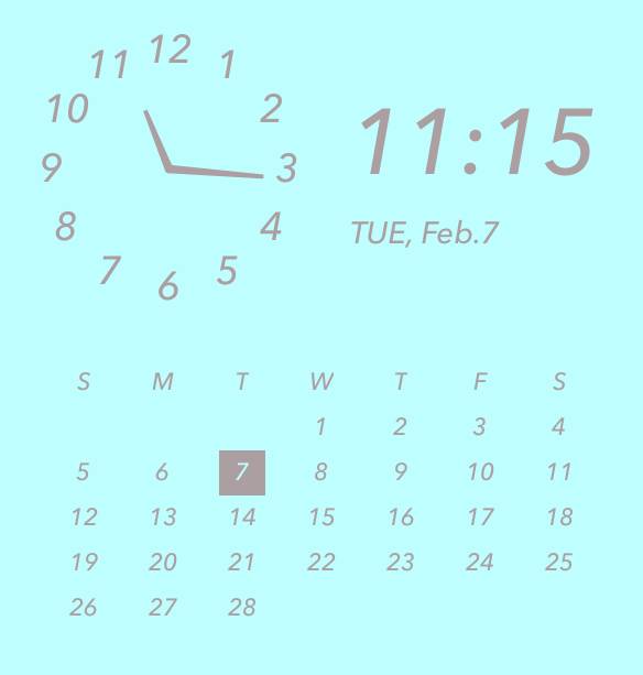 カレンダー＆時計 Reloj Ideas de widgets[AB6XKSTcC8YkiiggvDW5]