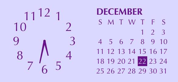 purple calendar時計ウィジェット[RuLwscBcNXnvrXpsakXd]