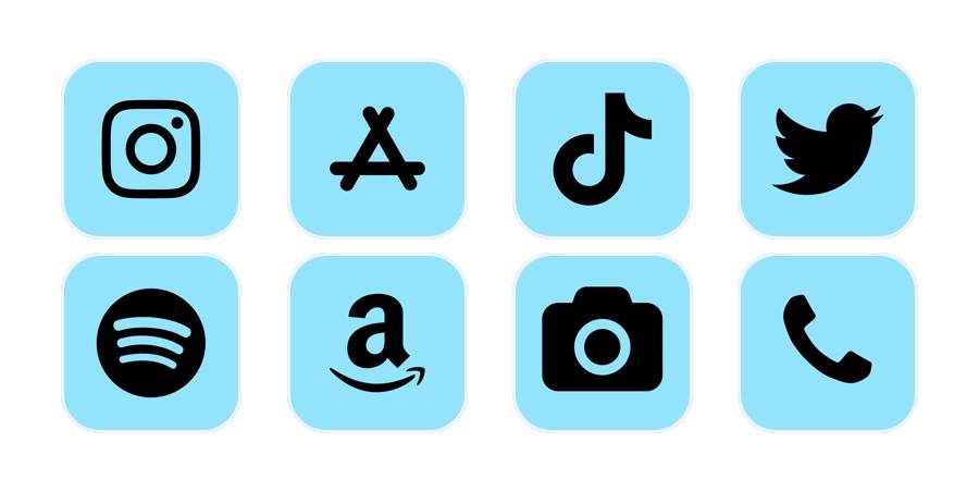 blue icons🩵 Pack d'icônes d'application[PX4Iff6Du026I7rjYMuw]