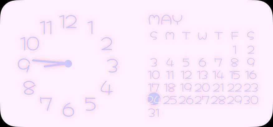 Pretty Clock Widget ideas[wivfWIYkr6FtVdxMsFdy]