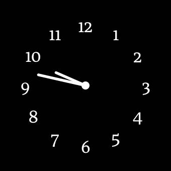 黒時計Clock Widget ideas[MFxzlgdb4swxlN7corRc]