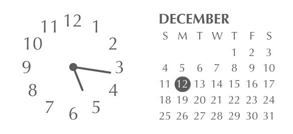 時計とカレンダー 白系統 Cái đồng hồ ý tưởng widget[zUB6DU7SQx6l2PBXymID]
