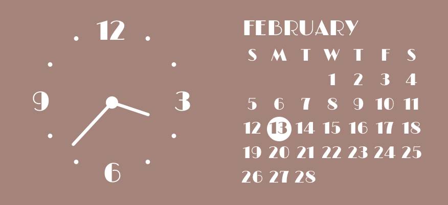 calendar and clock Hodiny Nápady na widgety[4ybSHmNkk1zVyH471FuV]
