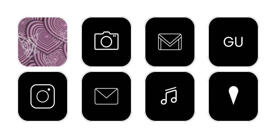 Negro Paquete de iconos de aplicaciones[YTqWXxHxSQHxXBUSPIVQ]