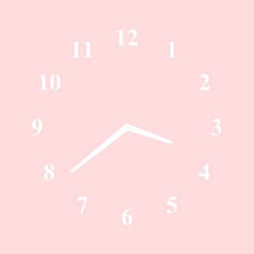 ピンク Clock Widget ideas[AlkmtoyHtrLYgqorlFq9]