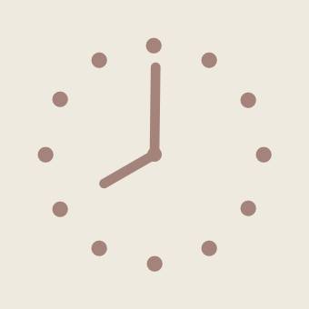 beige clock <3Ρολόι Ιδέες για widget[I9ZERD059irgldGYa2ga]