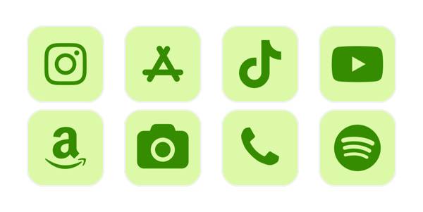 Pastelovo zelená Balík ikon aplikácií[cjqjdik7NOCWgGv3kBnS]