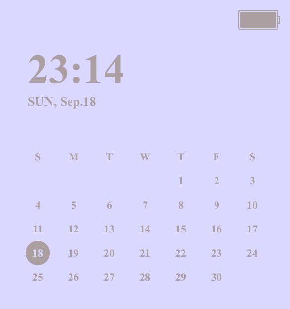 紫Calendario Ideas de widgets[vcGAbiuigoEoOjo93VFy]