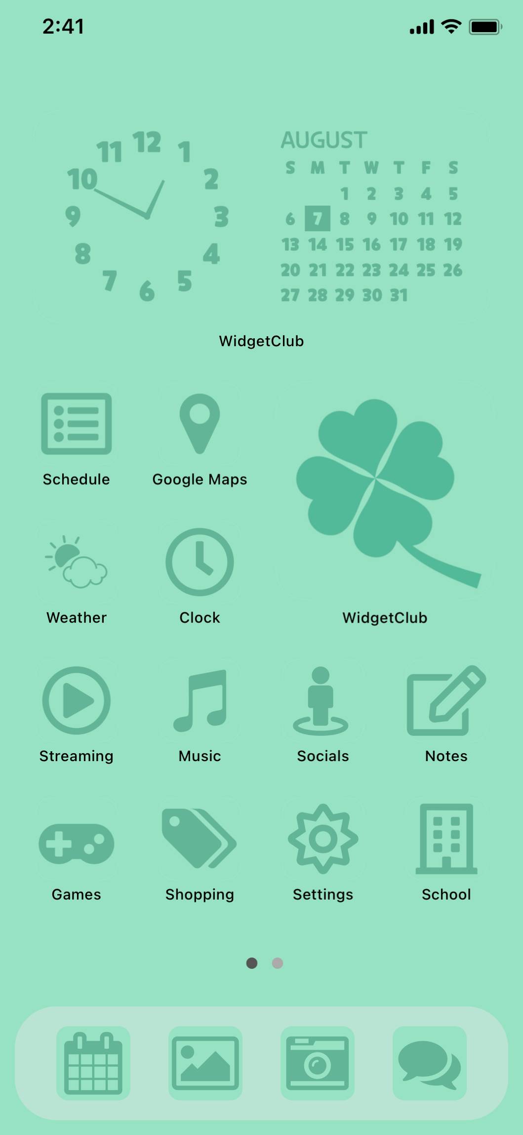 Green Theme (St. Patrick’s Day)أفكار الشاشة الرئيسية[U8lJ0M9CMObqoMcWK9Fy]