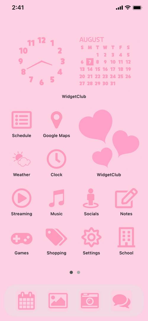 Pink Theme (Valentine’s Day) Nápady na domovskou obrazovku[okRrgGYNZbjJSmoWg2t4]