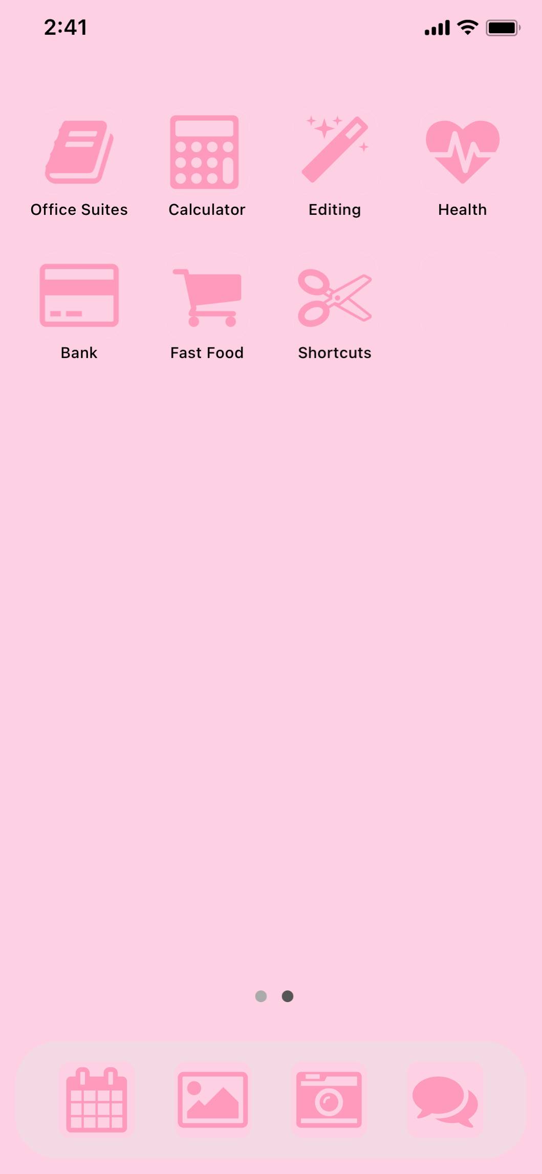 Pink Theme (Valentine’s Day) ホーム画面カスタマイズ[okRrgGYNZbjJSmoWg2t4]