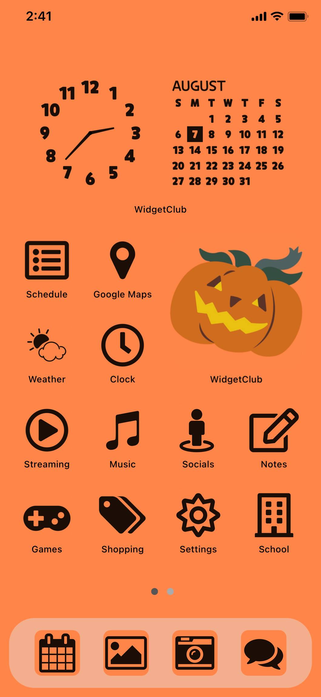 Orange Theme (Halloween)Nápady na domovskú obrazovku[sBqnCN1BXLgULUhPPisB]