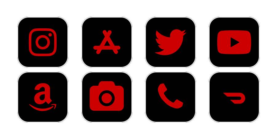 dark red App Icon Pack