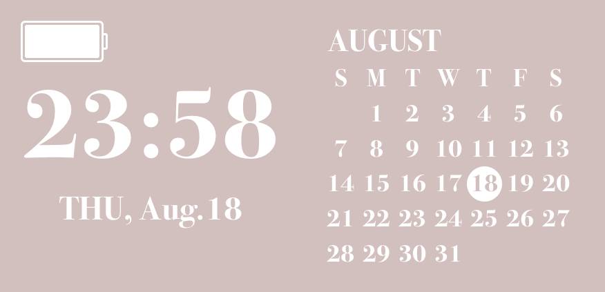 Neutral pink pop widget Calendario Idee widget[F26D19nZIXjlKJlq1dvI]