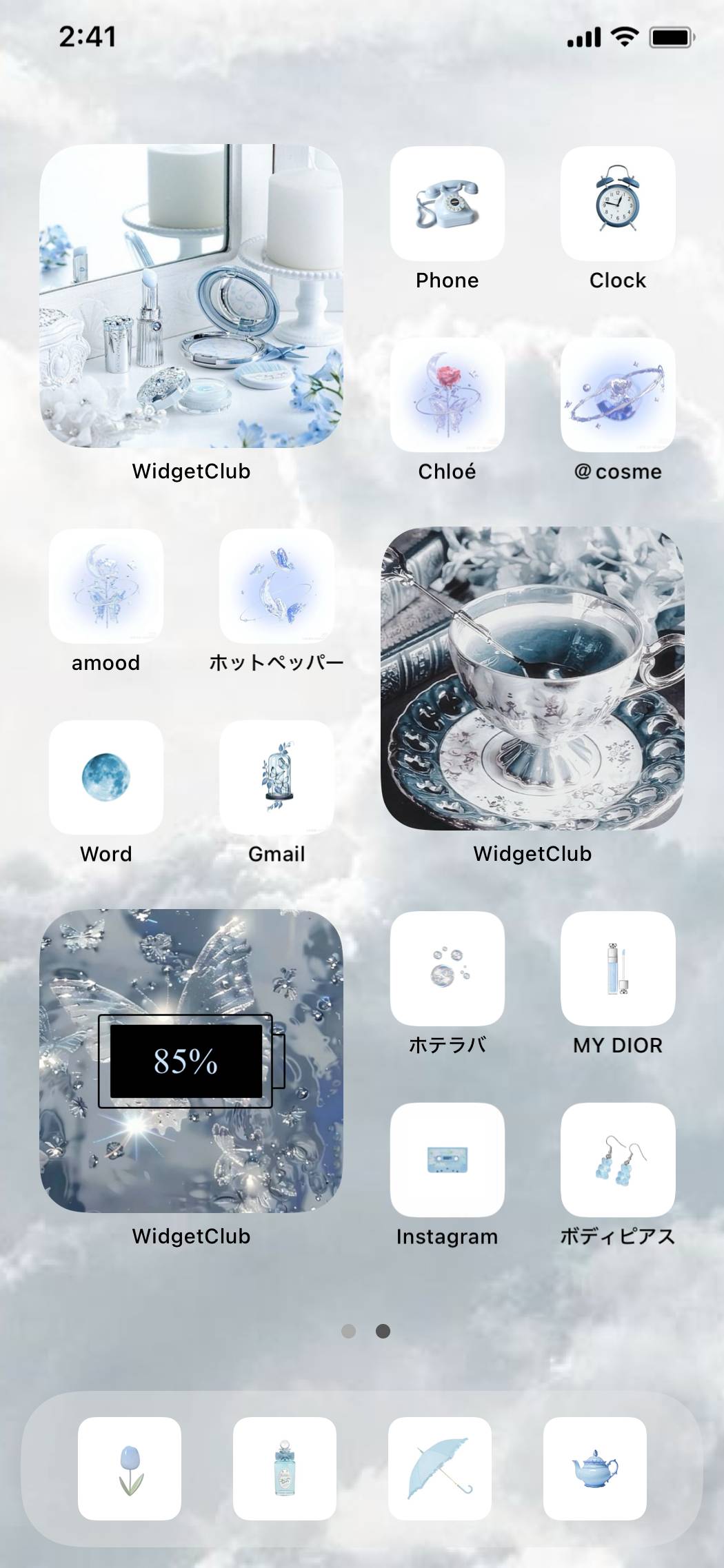 Blue WhiteHome Screen ideas[iUe7KrpkNHAB1m4ZO5Rf]