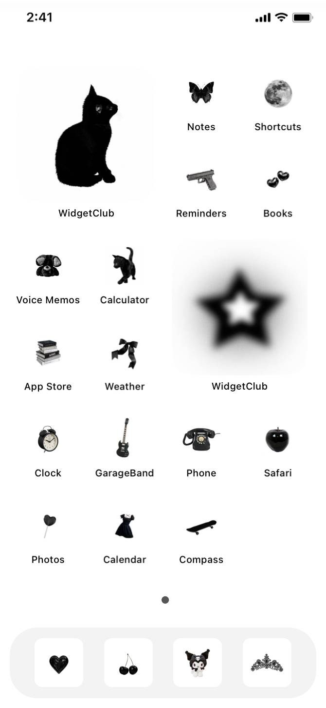 BLACK🖤⟡.·Home Screen ideas[xPXvNdU1uQpkJ3a6ZnQE]