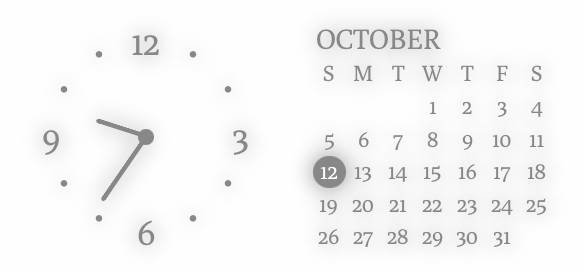 White Clock Widget ideas[tjJWAnAU8oThloY9dJj0]