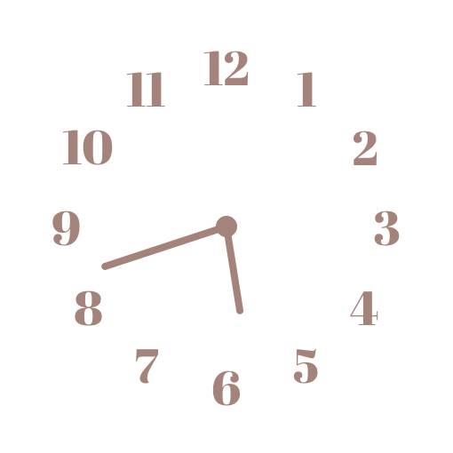 brown widget ساعة أفكار القطعة[J5WMDiNSU7NQIxdgjeaW]