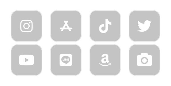 グレージュアイコン App Icon Pack[0fE5uCWUuXQMA8afczMX]