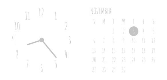 シンプル🤍 Clock Widget ideas[KI30DP4eY5rtH0JzwTOO]