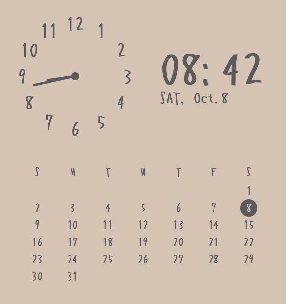 日付けと時間 Reloj Ideas de widgets[opZcLOYlwCU4KnN7uXSO]