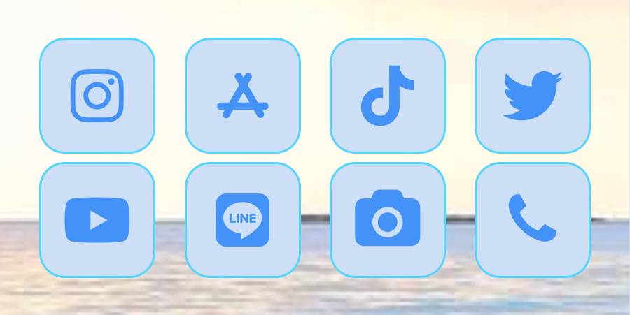 青 App Icon Pack[JIZcVTYjV2BwhQceigJM]