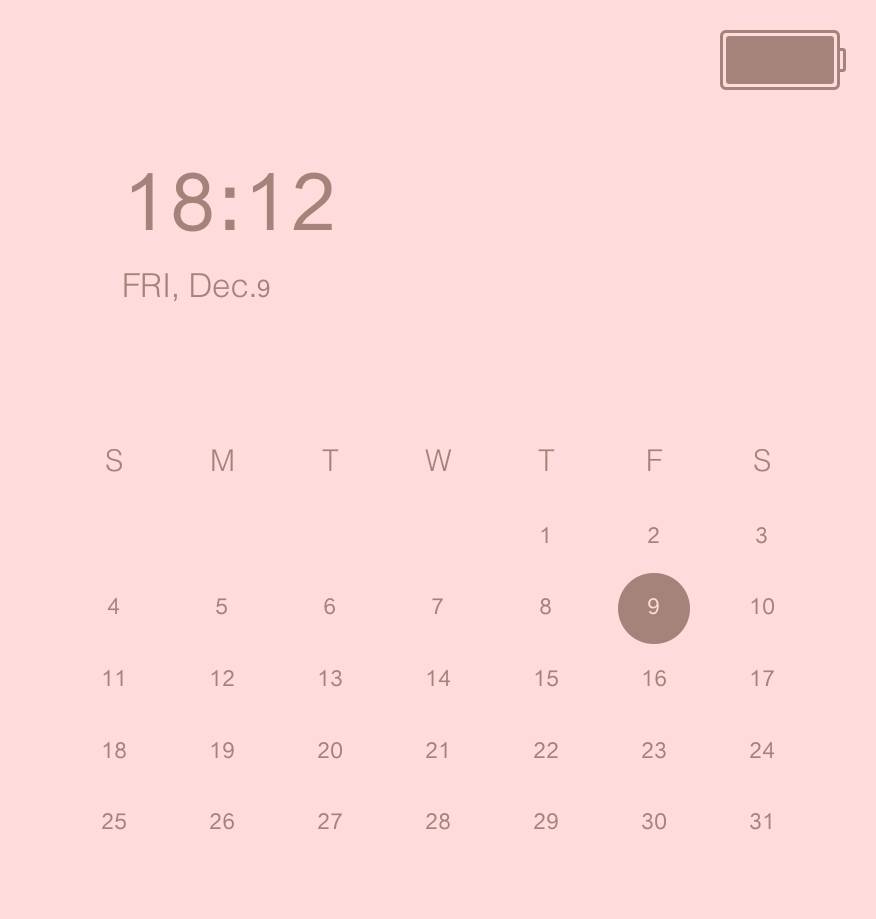 時間 カレンダー Calendrier Idées de widgets[BrxLC6hrLB60k4fDUQdS]