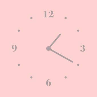ピンク Uhr Widget-Ideen[I6eQLDyyrGWnP7TWhISK]