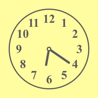 yellow clock Óra Widget ötletek[t5fN5sj2KjthVwnsnbPD]