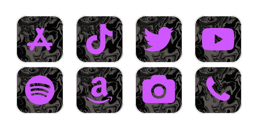 purple aesthetic icons Pack d'icônes d'application[06XpMREOnSfFWLR65MZD]