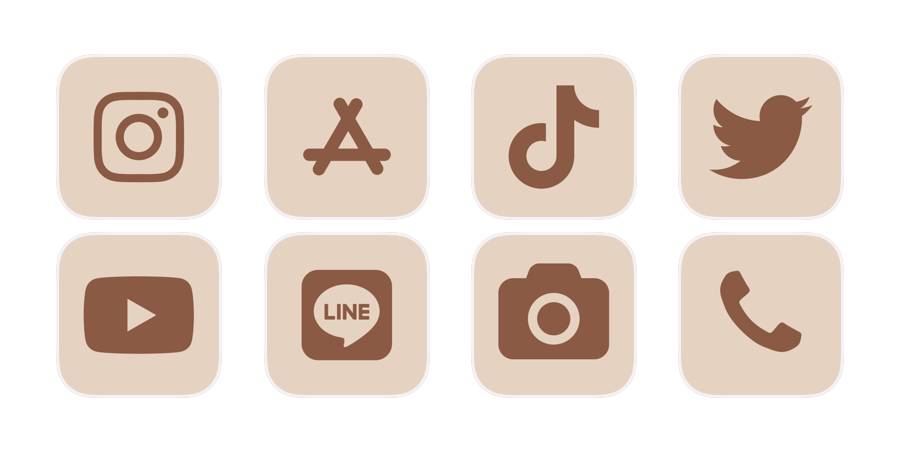 brown App Icon Pack[2awGeRzrB2Vu8bnsknNB]