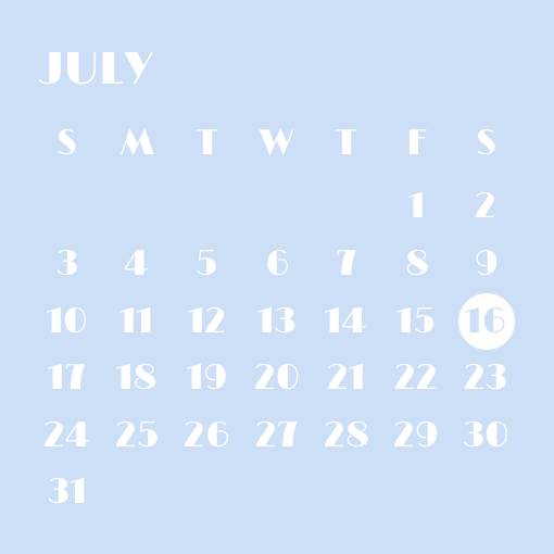 Sky blue widget Calendario Ideas de widgets[SwEKNhmIjIZVuZ75yiN3]