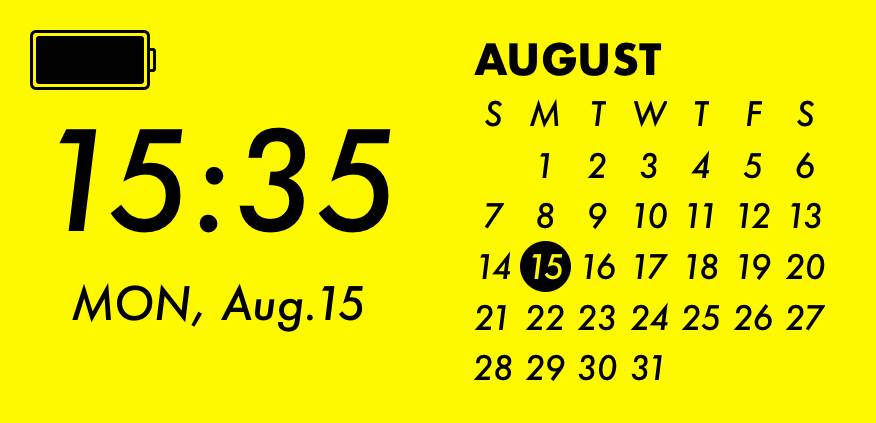 時計カレンダー Calendario Idee widget[avz0C4eqUOpDRrOom3De]