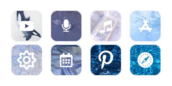 Light blue Pacchetto icone app[tdZmhyjSN45yfCw88jWf]
