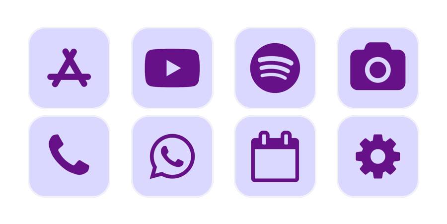purple cute and simple App-Symbolpaket[nYCeUohLbPJOMRkN74ii]