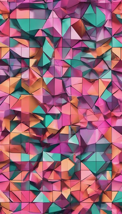 Una ripetizione ultramoderna e senza soluzione di continuità di forme geometriche color aura.