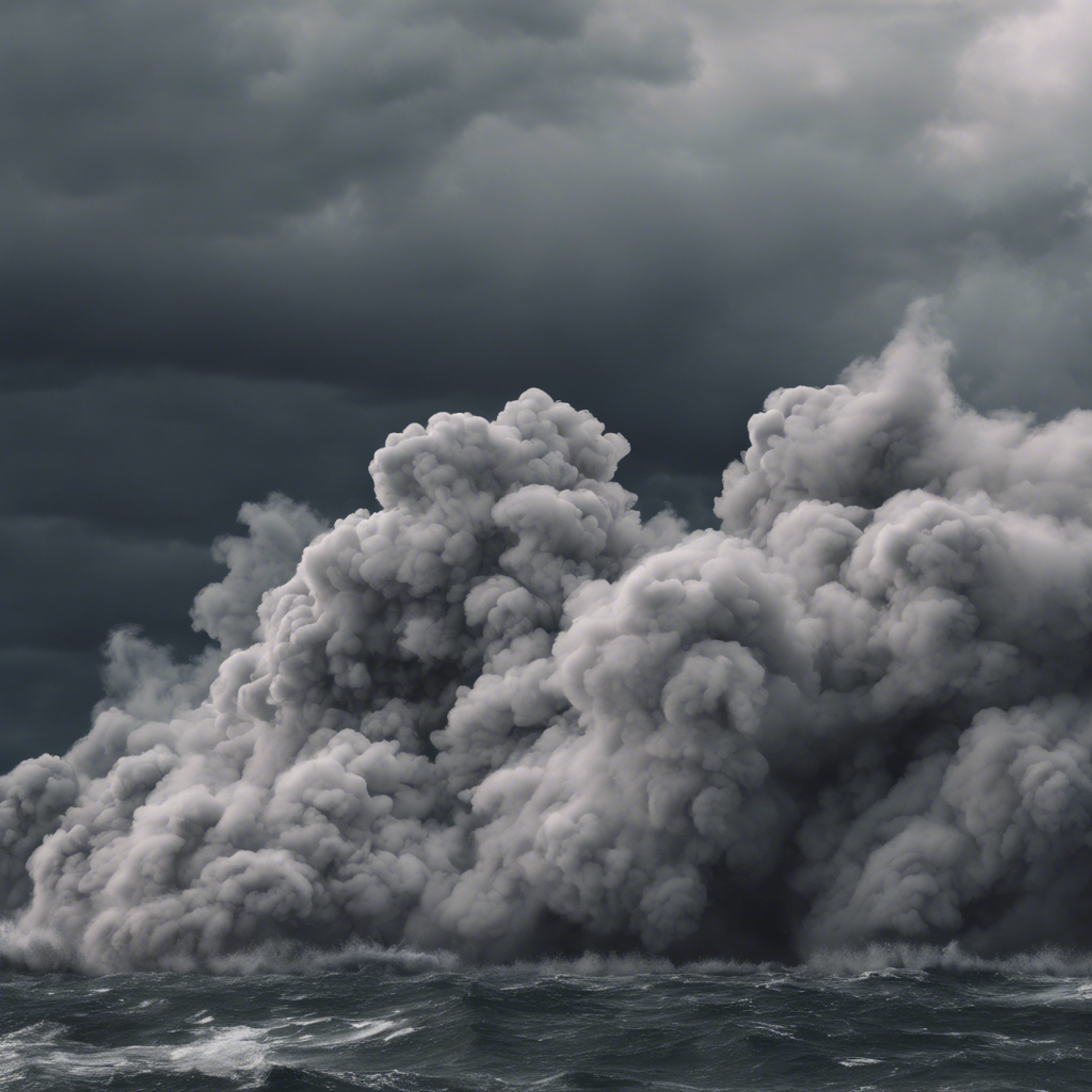 Detailed image of chaotic grey smoke patterns on a stormy day.” ផ្ទាំង​រូបភាព[5a349fcb8eb645e0a818]