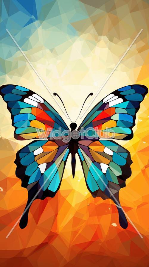 Красочное искусство бабочки для детей